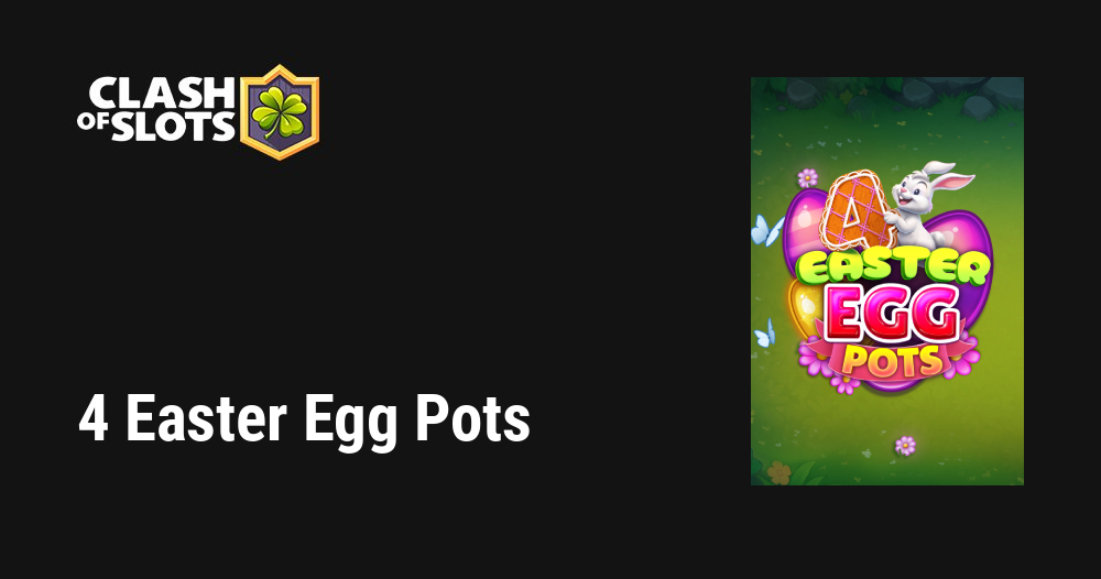 4 Easter Egg Pots