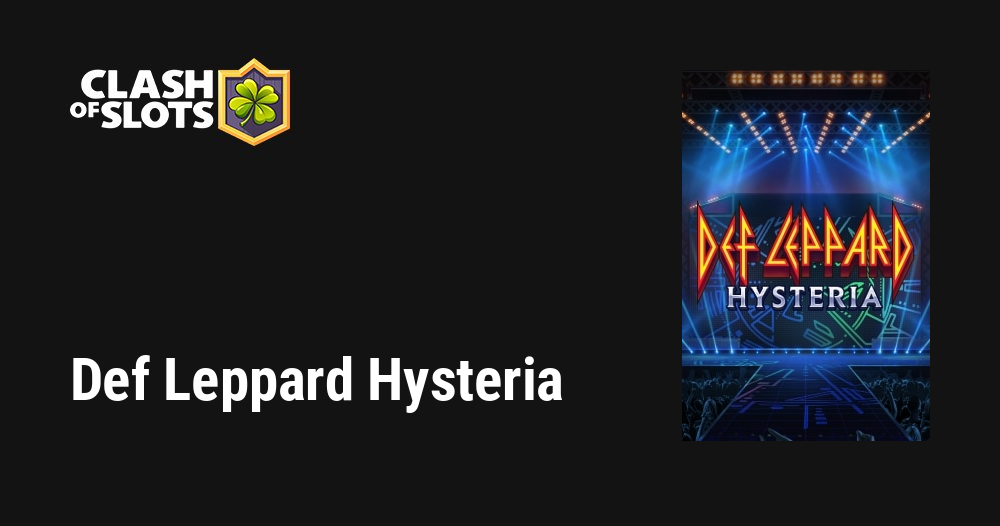 Def Leppard Hysteria