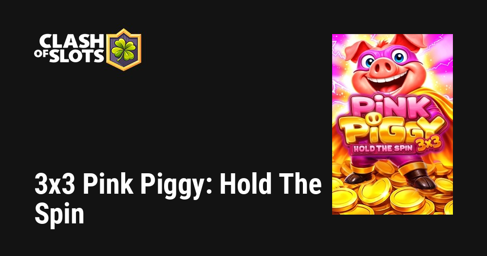 3×3 Pink Piggy: Hold The Spin