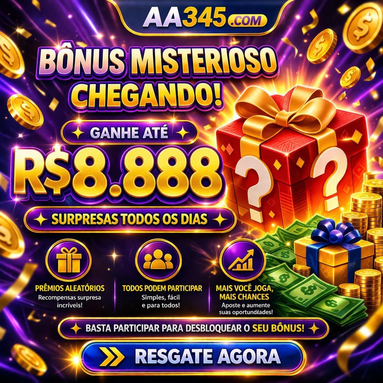 AA345.COM código de resgate