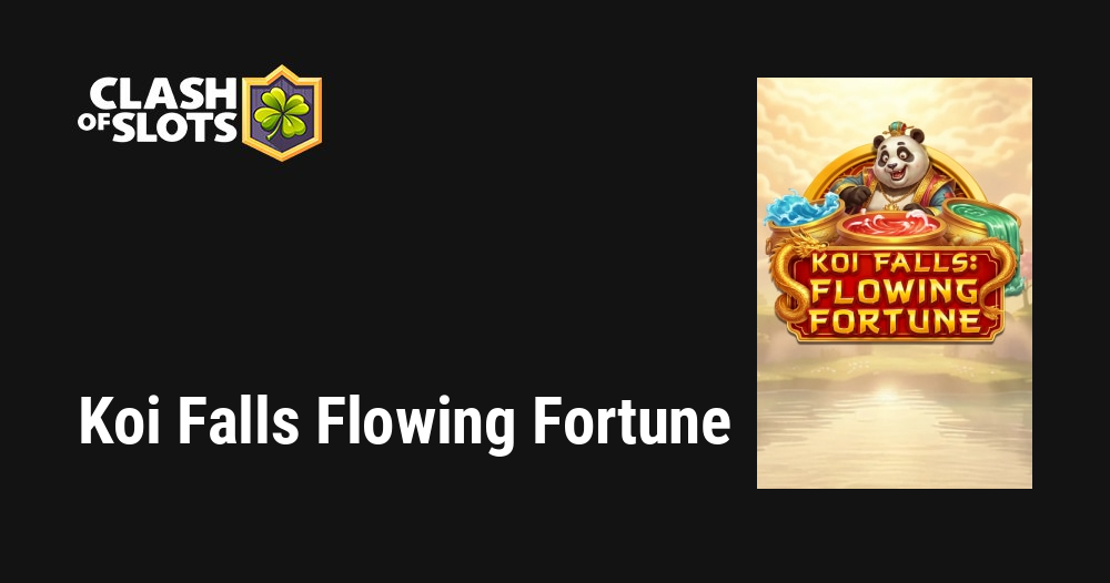 Koi Falls Flowing Fortune